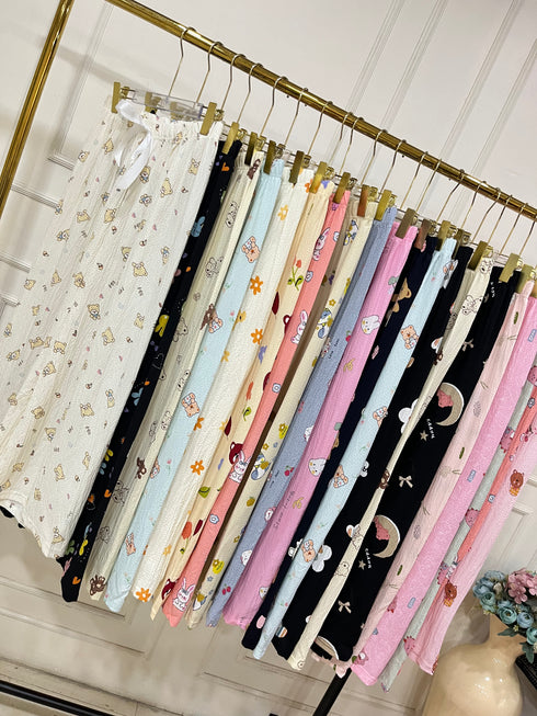 Summer Cute Print Loose Pyjamas